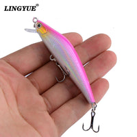 Lingyue 1Pcs 7Cm 7.5G Artificial Floating Minnow Lure Tight Shot Fishing Lures-Lingyue Fishing Tackle Co.,Ltd-C1-Bargain Bait Box