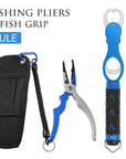 Linnhue Aluminum Alloy Fishing Grip Pliers Stainless Steel Fish Gripper Hook-Fishing Tools-Linnhue Fishing Store-Blue set-Bargain Bait Box