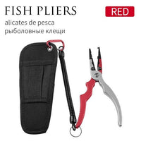 Linnhue Aluminum Alloy Fishing Grip Pliers Stainless Steel Fish Gripper Hook-Fishing Tools-Linnhue Fishing Store-Red pliers-Bargain Bait Box