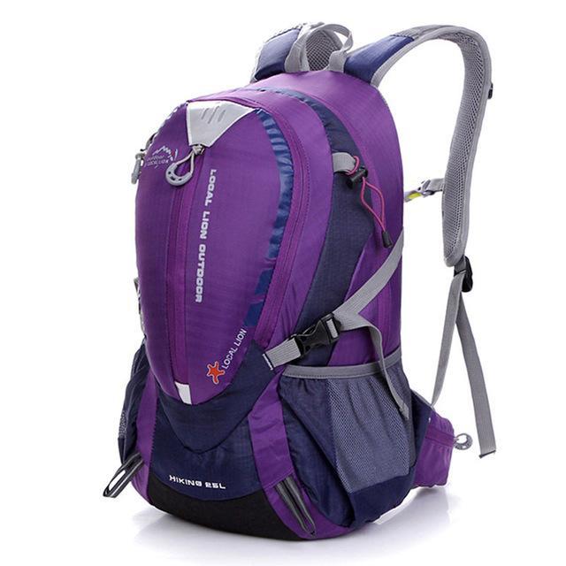 Local Lion 25L Climbing Backpack Quality Waterproof Nylon Hiking Backpack-GobyGo Sporting Store-Purple-Bargain Bait Box