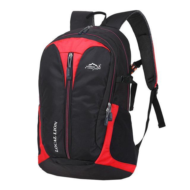 Local Lion 28L Outdoor Sports Backpack Climbing Travelling Hiking Cycling Bag-WEST BIKING Cycling Equipment Co., Ltd.-Red-Bargain Bait Box