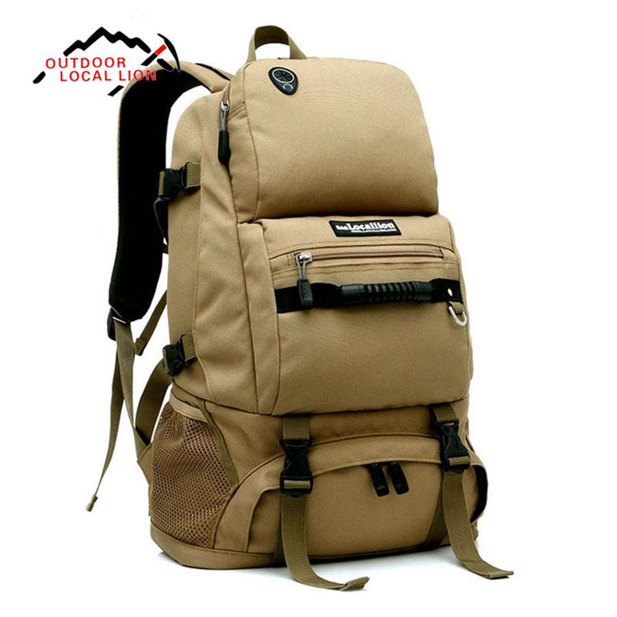 Local Lion Outdoor Waterproof Hiking Backpack 40L Mountaineering Women Men-YPYC Sporting Store-Grey-Bargain Bait Box