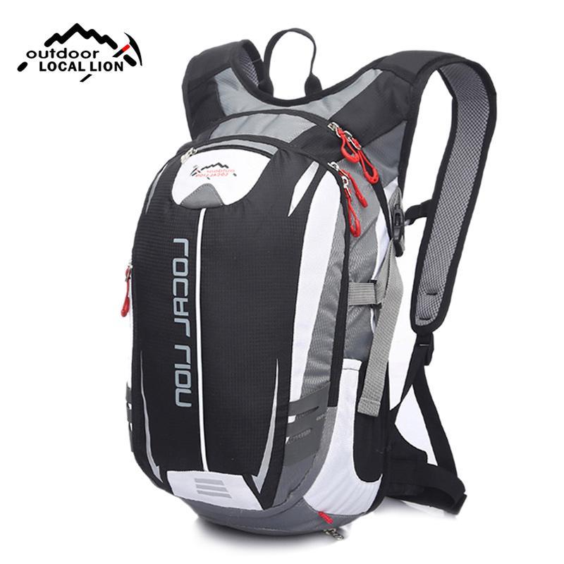 Locallion Sport Backpack For Bicycle Black White Patchwork Printing Riding-Let&#39;s Travel Store-blue-Bargain Bait Box