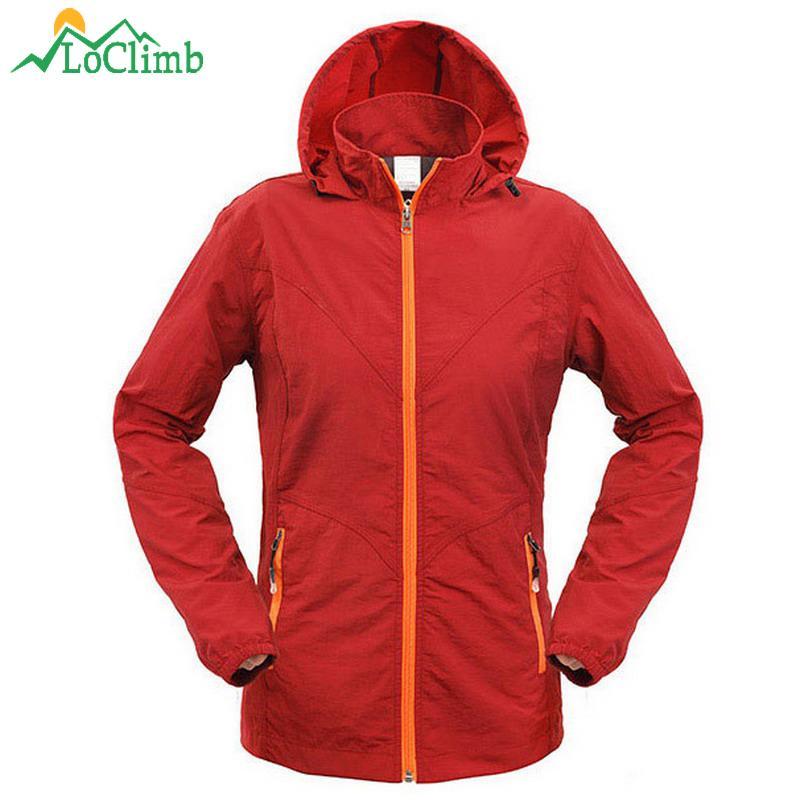 Loclimb Anti-Uv Thin Camping Hiking Jackets Women Summer Waterproof Clothes-LoClimb Store-black-girl XS-Bargain Bait Box
