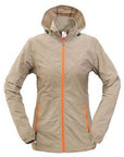 Loclimb Anti-Uv Thin Camping Hiking Jackets Women Summer Waterproof Clothes-LoClimb Store-khaki-girl XS-Bargain Bait Box