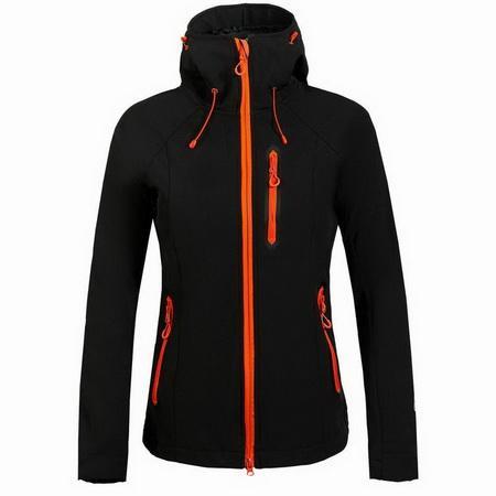 Loclimb Fleece Heated Softshell Waterproof Outdoor Ski Jacket Women Mountain-LoClimb Store-black-S 155-Bargain Bait Box
