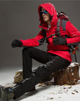 Loclimb Men Women Fleece Softshell Camping Hiking Pants Winter Outdoor-LoClimb Store-men black-S 160-Bargain Bait Box