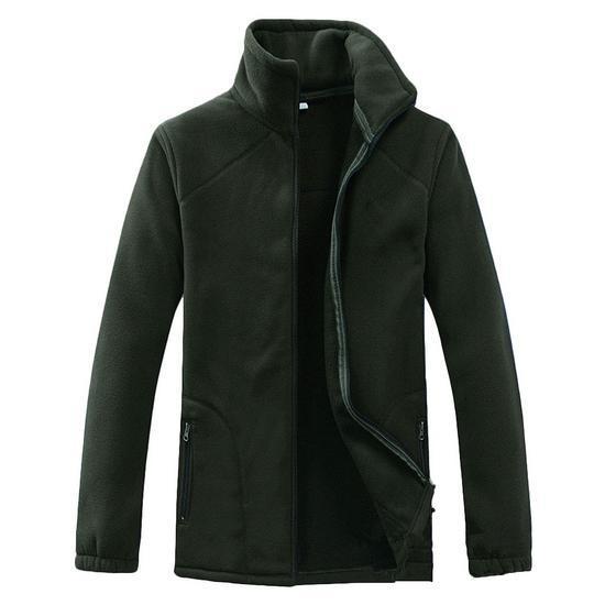 Loclimb Men'S Polar Fleece Jacket Men Spring Warm Outdoor Sports-LoClimb Store-army green-Asian Size XL 165-Bargain Bait Box