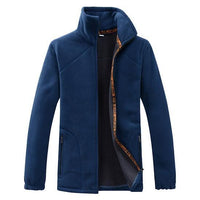 Loclimb Men'S Polar Fleece Jacket Men Spring Warm Outdoor Sports-LoClimb Store-dark blue-Asian Size XL 165-Bargain Bait Box