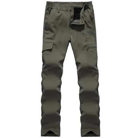 Loclimb Military Tactical Camping Hiking Pants Men Winter Warm Fleece Waterproof-LoClimb Store-army green-M 165-Bargain Bait Box
