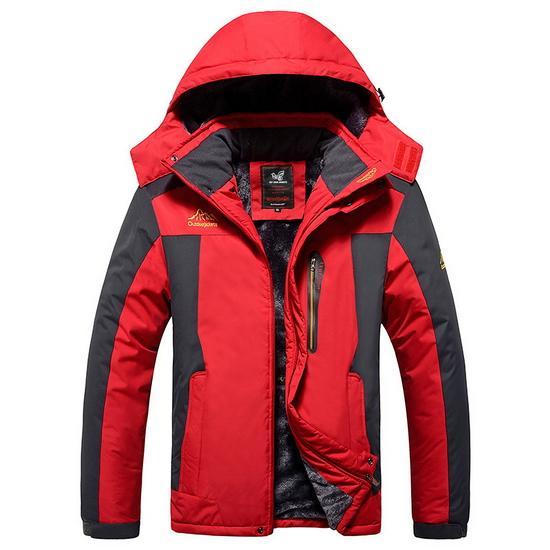 Loclimb Plus Size L-9Xl Warm Winter Camping Hiking Jackets Men Windproof-LoClimb Store-red-Asian Size L-Bargain Bait Box