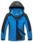 Loclimb Spring Men Women Waterproof Jacket Trekking Camping Rain Coat Fishing-LoClimb Store-men blue-Asian Size M-Bargain Bait Box