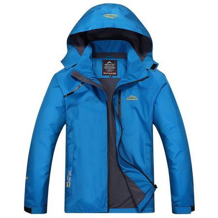 Loclimb Spring Men Women Waterproof Jacket Trekking Camping Rain Coat Fishing-LoClimb Store-men blue10-Asian Size M-Bargain Bait Box