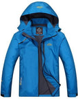 Loclimb Spring Men Women Waterproof Jacket Trekking Camping Rain Coat Fishing-LoClimb Store-men blue10-Asian Size M-Bargain Bait Box