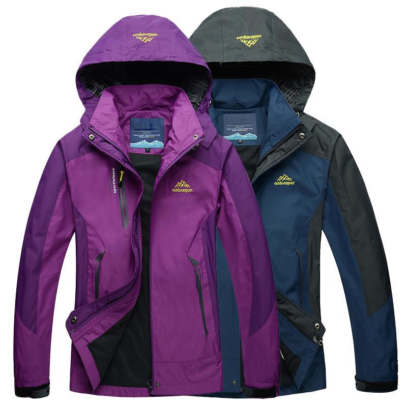 Loclimb Spring Men Women Waterproof Jacket Trekking Camping Rain Coat Fishing-LoClimb Store-men dark blue-Asian Size M-Bargain Bait Box
