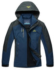 Loclimb Spring Men Women Waterproof Jacket Trekking Camping Rain Coat Fishing-LoClimb Store-men dark blue-Asian Size M-Bargain Bait Box