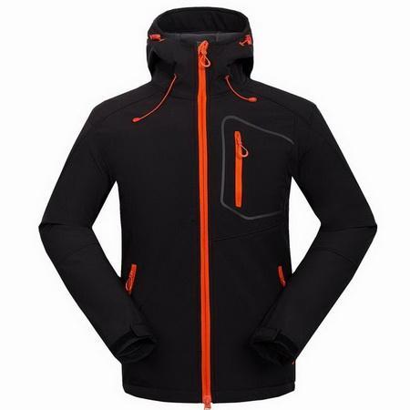 Loclimb Waterproof Fleece Heated Softshell Hiking Jackets Men Outdoor Sport-LoClimb Store-black-Asian M-Bargain Bait Box