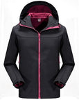 Loclimb Waterproof Softshell Ski Jacket Men Women Winter Warm Fleece Coat-LoClimb Store-men black-Asian M-Bargain Bait Box