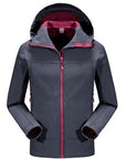 Loclimb Waterproof Softshell Ski Jacket Men Women Winter Warm Fleece Coat-LoClimb Store-men gray-Asian M-Bargain Bait Box