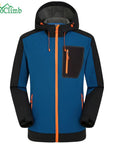 Loclimb Winter Waterproof Softshell Jacket Men Fishing Climbing Windproof Rain-LoClimb Store-black-S 167-Bargain Bait Box