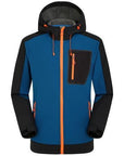 Loclimb Winter Waterproof Softshell Jacket Men Fishing Climbing Windproof Rain-LoClimb Store-blue-S 167-Bargain Bait Box