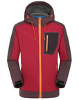 Loclimb Winter Waterproof Softshell Jacket Men Fishing Climbing Windproof Rain-LoClimb Store-red-S 167-Bargain Bait Box