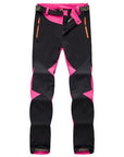 Loclimb Women Winter Softshell Ski Pants Warm Fleece Waterproof Trousers Outdoor-LoClimb Store-rose-Asian S-Bargain Bait Box