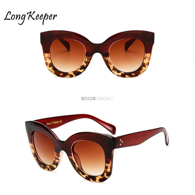 Long Keeper Brand Designer Women Square Retro Men Sunglasses Fashion-Sunglasses-LongKeeper's Store-bright black-Bargain Bait Box