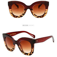 Long Keeper Brand Designer Women Square Retro Men Sunglasses Fashion-Sunglasses-LongKeeper's Store-brown leopard-Bargain Bait Box