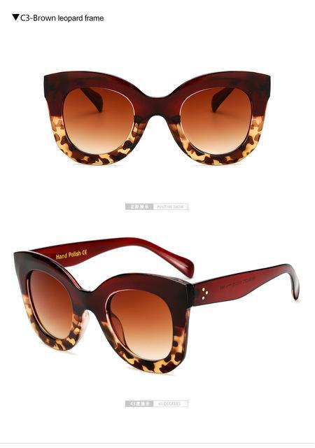 Long Keeper Brand Designer Women Square Retro Men Sunglasses Fashion-Sunglasses-LongKeeper's Store-brown leopard-Bargain Bait Box