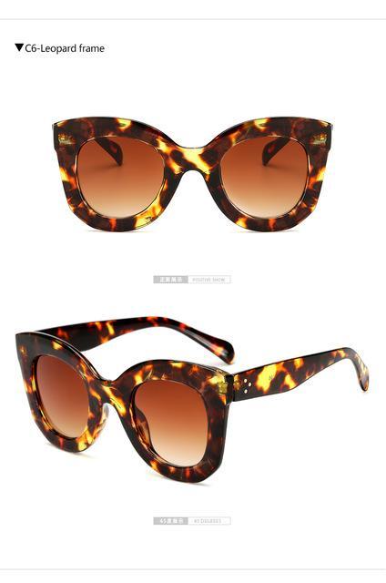 Long Keeper Brand Designer Women Square Retro Men Sunglasses Fashion-Sunglasses-LongKeeper's Store-leopard-Bargain Bait Box