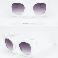 Long Keeper Brand Designer Women Square Retro Men Sunglasses Fashion-Sunglasses-LongKeeper's Store-white-Bargain Bait Box