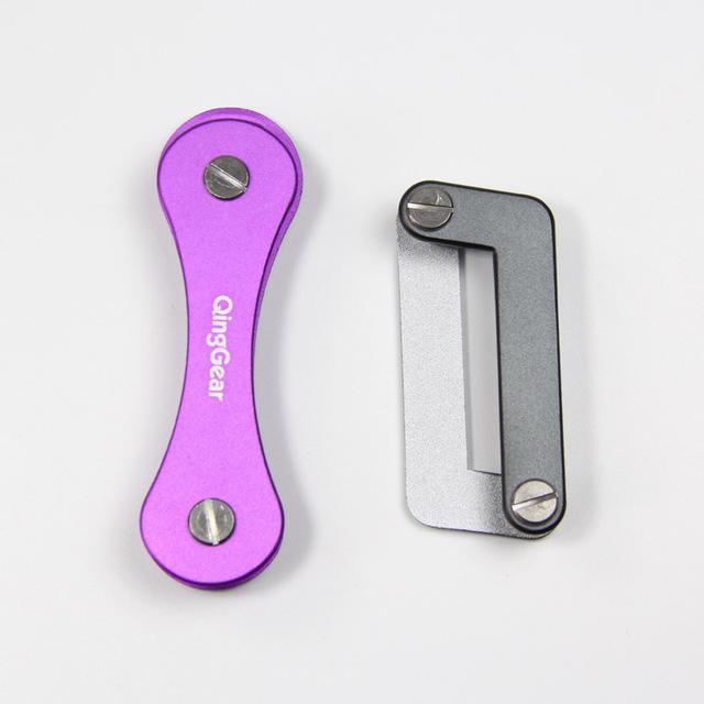 Lovers Key Holder Set Qinggear Extended Keybone + Okey Key Organizer Key Clip-QingGear Store-Purple and Grey-Bargain Bait Box