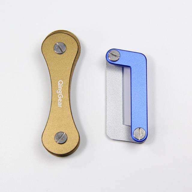 Lovers Key Holder Set Qinggear Extended Keybone + Okey Key Organizer Key Clip-QingGear Store-Sand and Blue-Bargain Bait Box