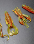 Lowest Profit 16Pieces /Pack Shrimp Fishing Soft Bait 6Cm 2G Fast Sinking-Craws-Bargain Bait Box-Brown-Bargain Bait Box