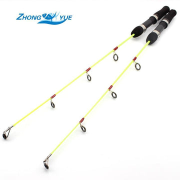 Lowest Profit 2Pcs Lightweight Ice Fishing Pole 60Cm 55G Ice Fishing Rod Fishing-Ice Fishing Rods-Bargain Bait Box-Bargain Bait Box
