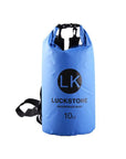 Luckstone 500D Pvc Waterproof Rafting Bag Dry 5 Colors Swimming Kayaking Storage-Dry Bags-Bargain Bait Box-10L blue-Bargain Bait Box