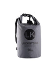 Luckstone 500D Pvc Waterproof Rafting Bag Dry 5 Colors Swimming Kayaking Storage-Dry Bags-Bargain Bait Box-10L gray-Bargain Bait Box