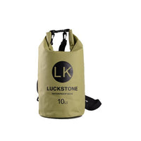 Luckstone 500D Pvc Waterproof Rafting Bag Dry 5 Colors Swimming Kayaking Storage-Dry Bags-Bargain Bait Box-10L green-Bargain Bait Box