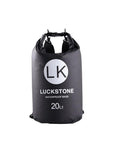 Luckstone 500D Pvc Waterproof Rafting Bag Dry 5 Colors Swimming Kayaking Storage-Dry Bags-Bargain Bait Box-20L black-Bargain Bait Box