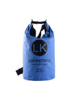 Luckstone 500D Pvc Waterproof Rafting Bag Dry 5 Colors Swimming Kayaking Storage-Dry Bags-Bargain Bait Box-20L blue-Bargain Bait Box