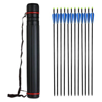 Lumiparty Portable Telescopic Archery Arrow Holder Plastic Quiver With-Primitive man Store-Bargain Bait Box
