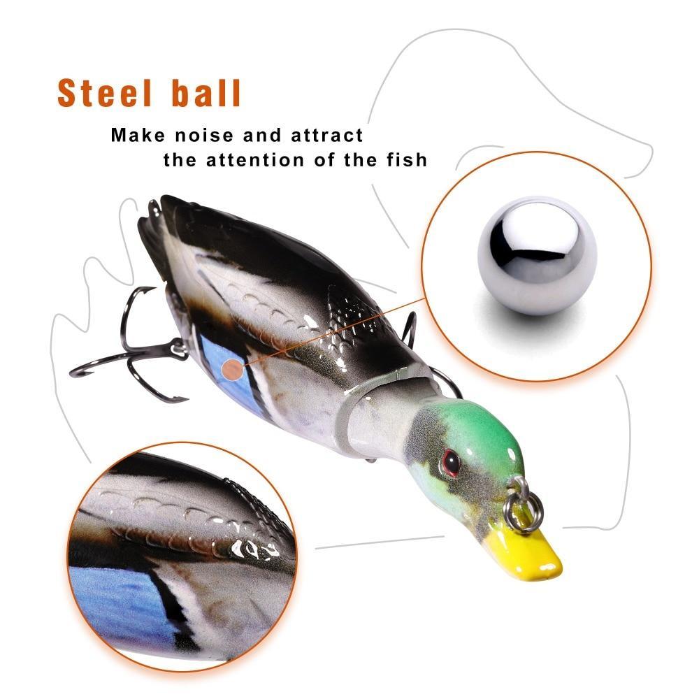Lurequeen 12Cm 26G Floating Duck Fishing Lure Crankbait Jointed
