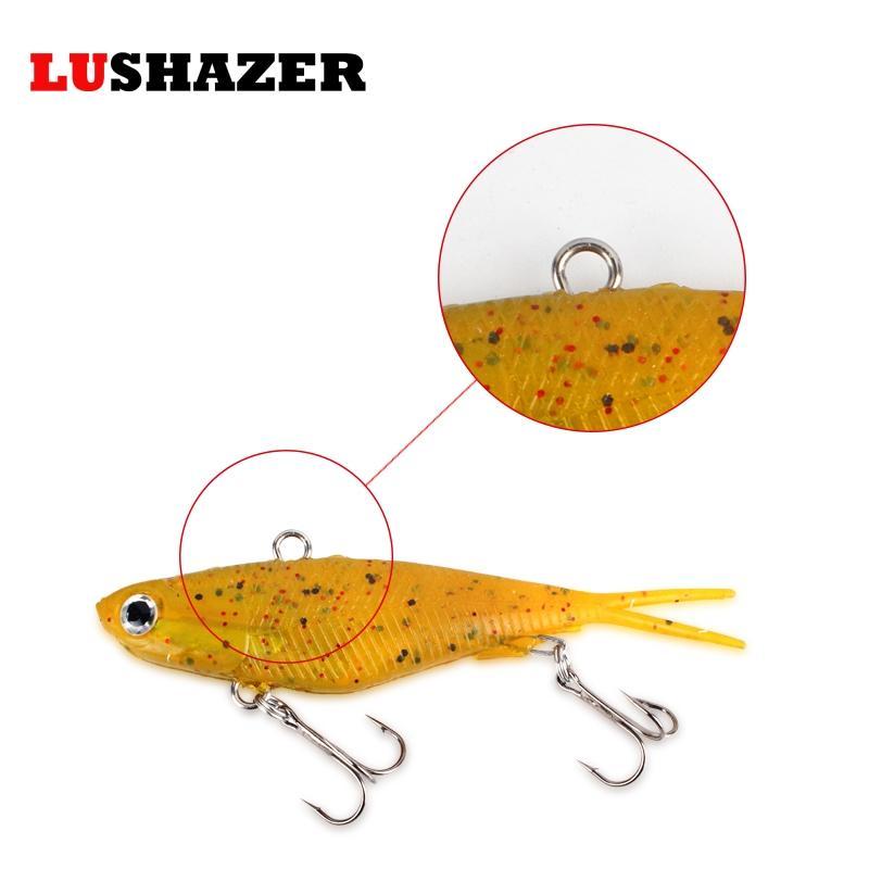 Lushazer 2Pcs/Lot Tpr Soft Fishing Lure 20G 36G Vib Bait Isca Soft Lures Pesca-LUSHAZER Official Store-A-Bargain Bait Box