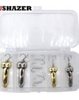 Lushazer Dd Spoon 8Pcs/Lot Fishing Bait 5G 10G Silver Gold Spinnerbait Metal-LUSHAZER Official Store-4 baits with 4 hooks-Bargain Bait Box