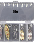 Lushazer Dd Spoon 8Pcs/Lot Fishing Bait 5G 10G Silver Gold Spinnerbait Metal-LUSHAZER Official Store-4 baits with 4 pins-Bargain Bait Box