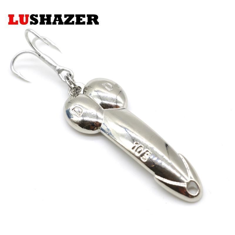 Lushazer Dd Spoon Fishing Lure 5G 10G 15G Silver Gold Metal Fishing Bait-LUSHAZER Official Store-A-5g-Bargain Bait Box