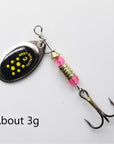 Lushazer Fishing Spinner Bait 2.5-4.5G Spoon Lure Metal Baits Treble Hook Isca-LUSHAZER Official Store-E-Bargain Bait Box