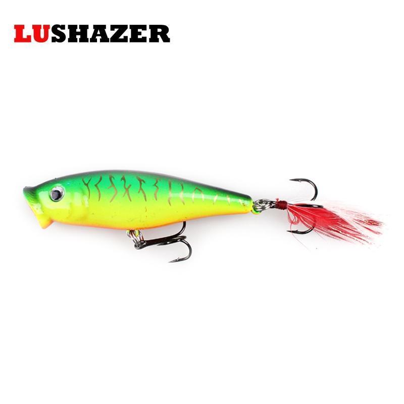 Lushazer Popper Fishing Lures Crankbait 8G 7.5Cm Fishing Wobbler Isca-LUSHAZER Official Store-A-Bargain Bait Box