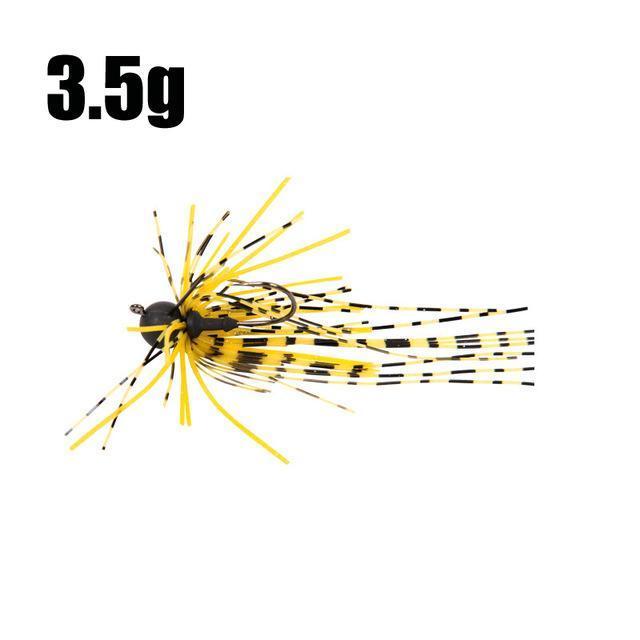 Lushazer Tungsten Fishing Weights Hooks Rubber Jig 3.5G Lead Jig Head Fishing-LUSHAZER Official Store-I-Bargain Bait Box